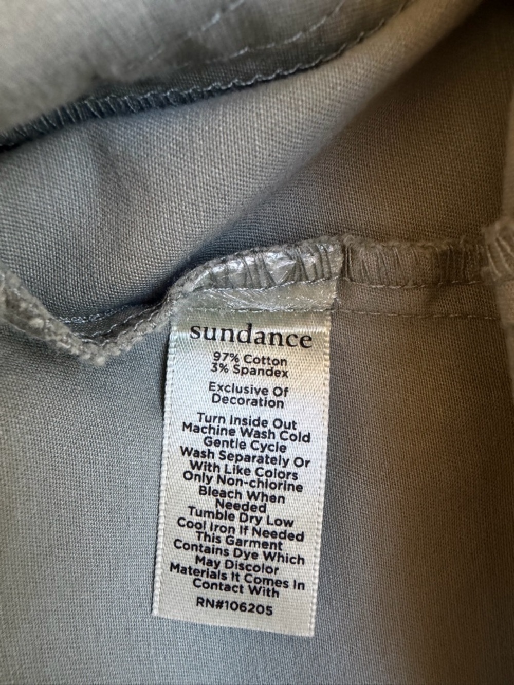 Sundance Olive Embroidered Cargo Pants. Size 6. EUC - Picture 7 of 7